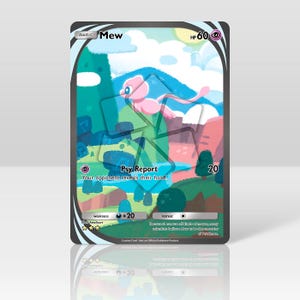 Mew - Pokemon Pocket - Personalisierte holografische, strukturierte Karte