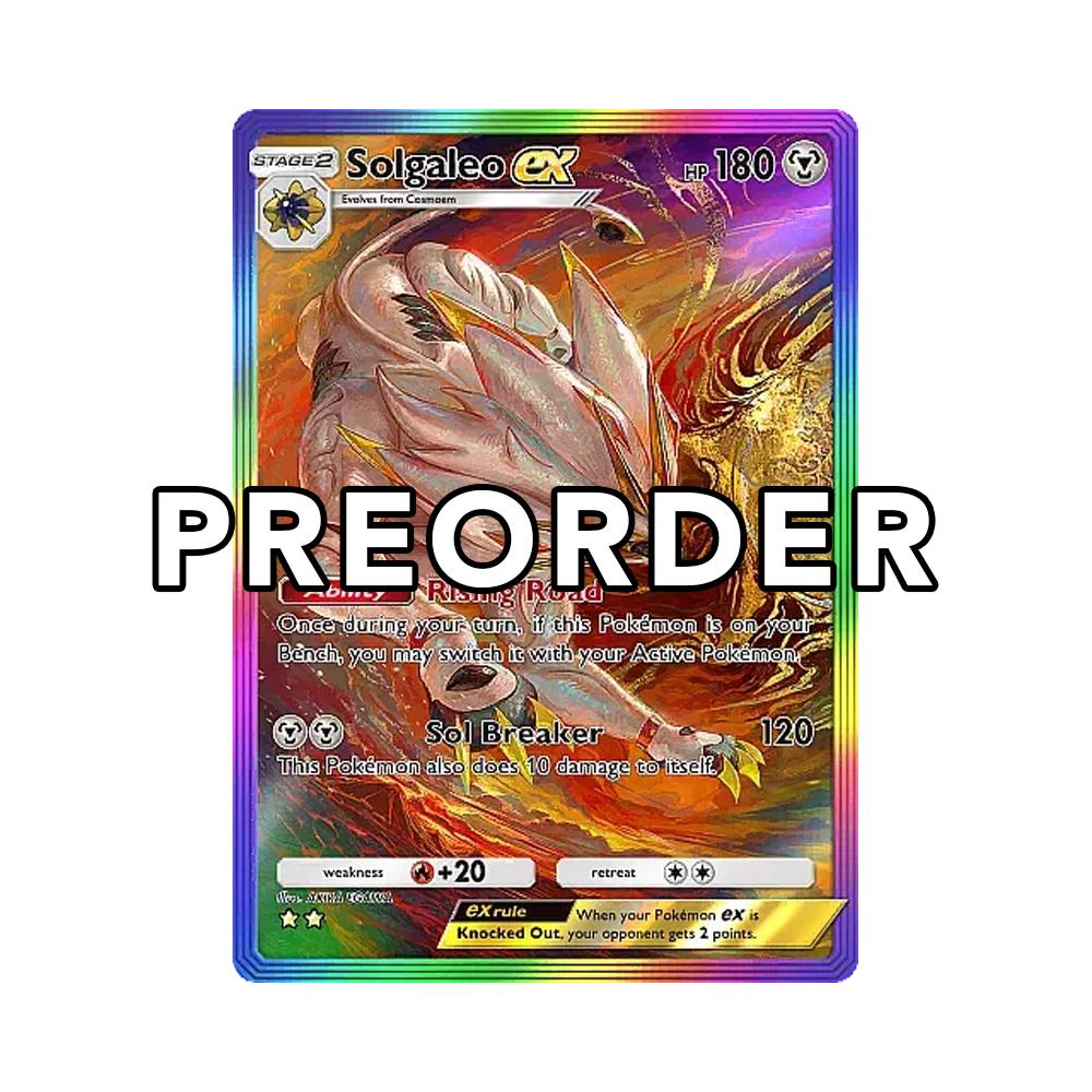 all rainbow cards pokemon Solgaleo GX Ultra Rare Sun & Moon 89/149, EX Pokemon Card main image 1