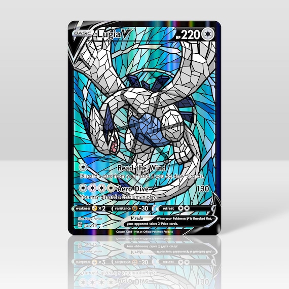 pokemon card stained glass Unique Custom Hand Painted Pokemon Energy Cards