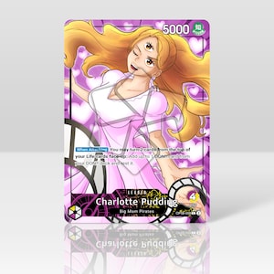 Charlotte Pudding OP08 - Tarjeta personalizada de una pieza - Holográfica y texturizada