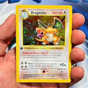 Dragonite x Charizard - pose wisselen - aangepaste holografische kaart
