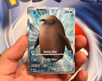 Pesto the Penguin - Custom Holographic & Textured Card