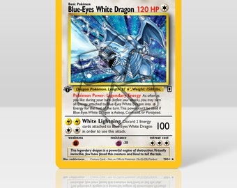 Blue Eyes White Dragon - Crossover - Custom Holographic Card