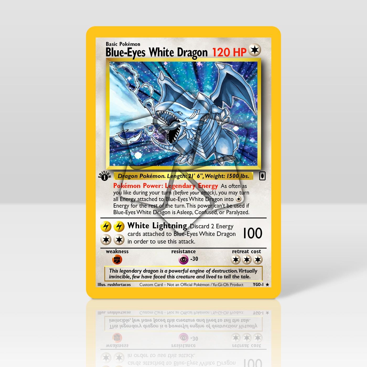 Charizard Blue Eyes White Dragon - Etsy