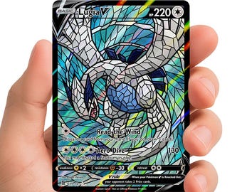 Lugia V / Vetrate colorate / Carta Pokémon personalizzata