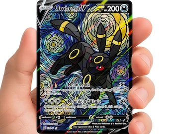Umbreon V / Vetrate colorate / Carta Pokémon personalizzata