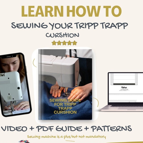 Sewing guide for Tripp Trapp cushion in PDF + sewing pattern + Video