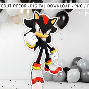 Sonic Character Cardboard Cutouts - Shadow Party Decorations - Take Your Party To Another Level - Party Supplies - All Characters Available