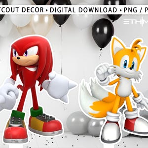 Sonic Character Cardboard Cutouts - Sonic Party Decorations - Take Your Party To Another Level - Party Supplies - All Characters Available