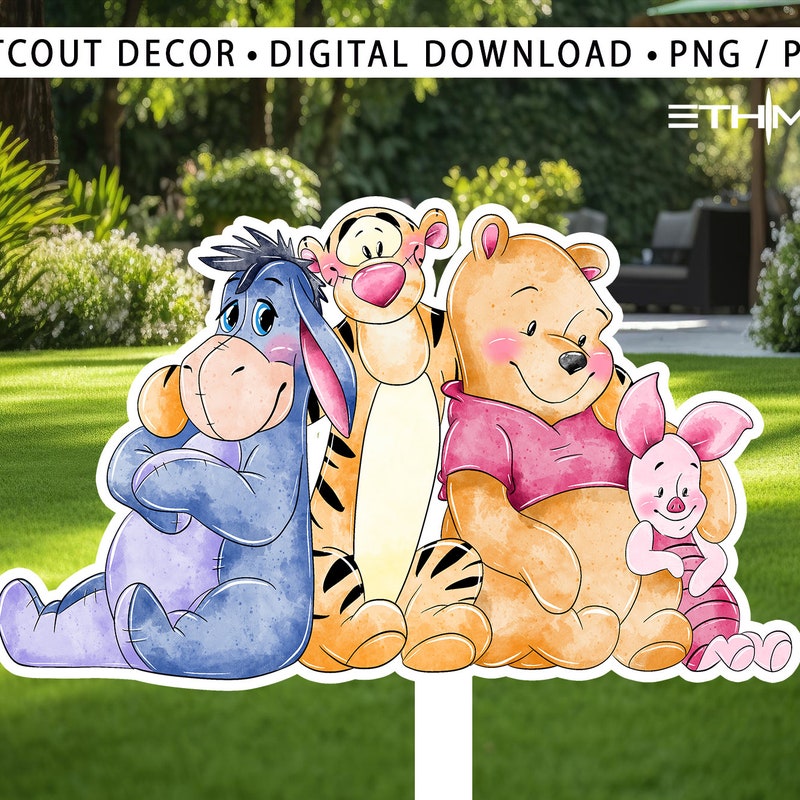 Winnie the Pooh Cutouts - Etsy