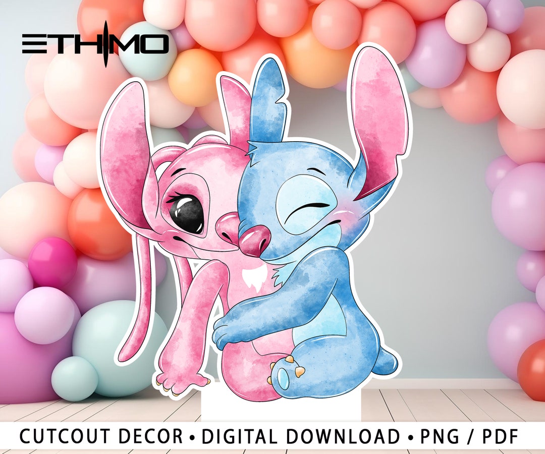 Stitch Cutable Stitch Girl Cutout, Stitch Cutout Decor, Stitch Party Decoration Theme ...