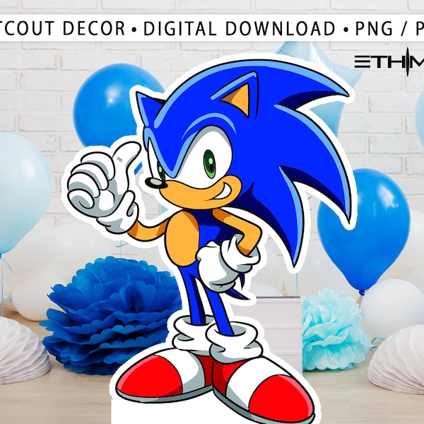 Sonic Character Cardboard Cutouts - Sonic Party Decorations - Take Your Party To Another Level - Party Supplies - All Characters Available