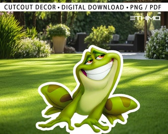 The Princess and the Frog CutOut, Tiana Princess Big Decor, Tiana Party Decoration Theme, Birthday Party, Stand Up Prop, Digital Download