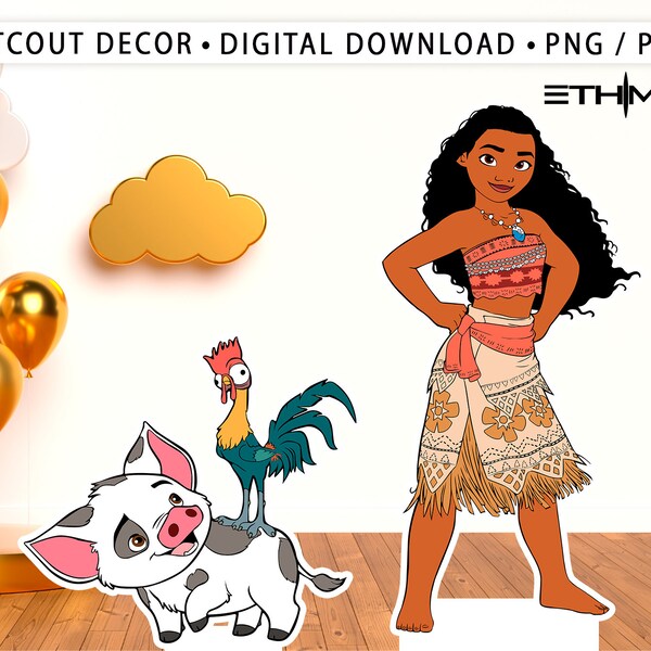Moana Cutout - Etsy