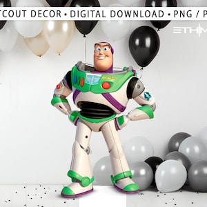 Toy Story Cutout, Toy Story Cutout Decor, Buzz Toy Story Party Decoration Theme, Birthday Party Stand Up Prop, Digital Download Active