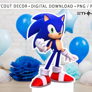 Sonic Character Cardboard Cutouts - Sonic Party Decorations - Take Your Party To Another Level - Party Supplies - All Characters Available