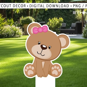 Ritagli di cartone con personaggio orso - ragazza orso Decorazioni per feste - Porta la tua festa a un altro livello - Articoli per feste - Tutti i personaggi