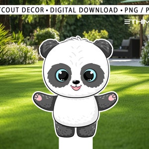 Ritagli di cartone con personaggi panda - Decorazioni per feste panda - Porta la tua festa a un altro livello - Forniture per feste - Tutti i personaggi disponibili