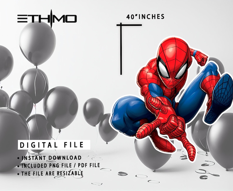 Sagome Marvel Spider-Man Per Feste - Decorazioni Cartone 136x94cm, Multicolore - Foto 7