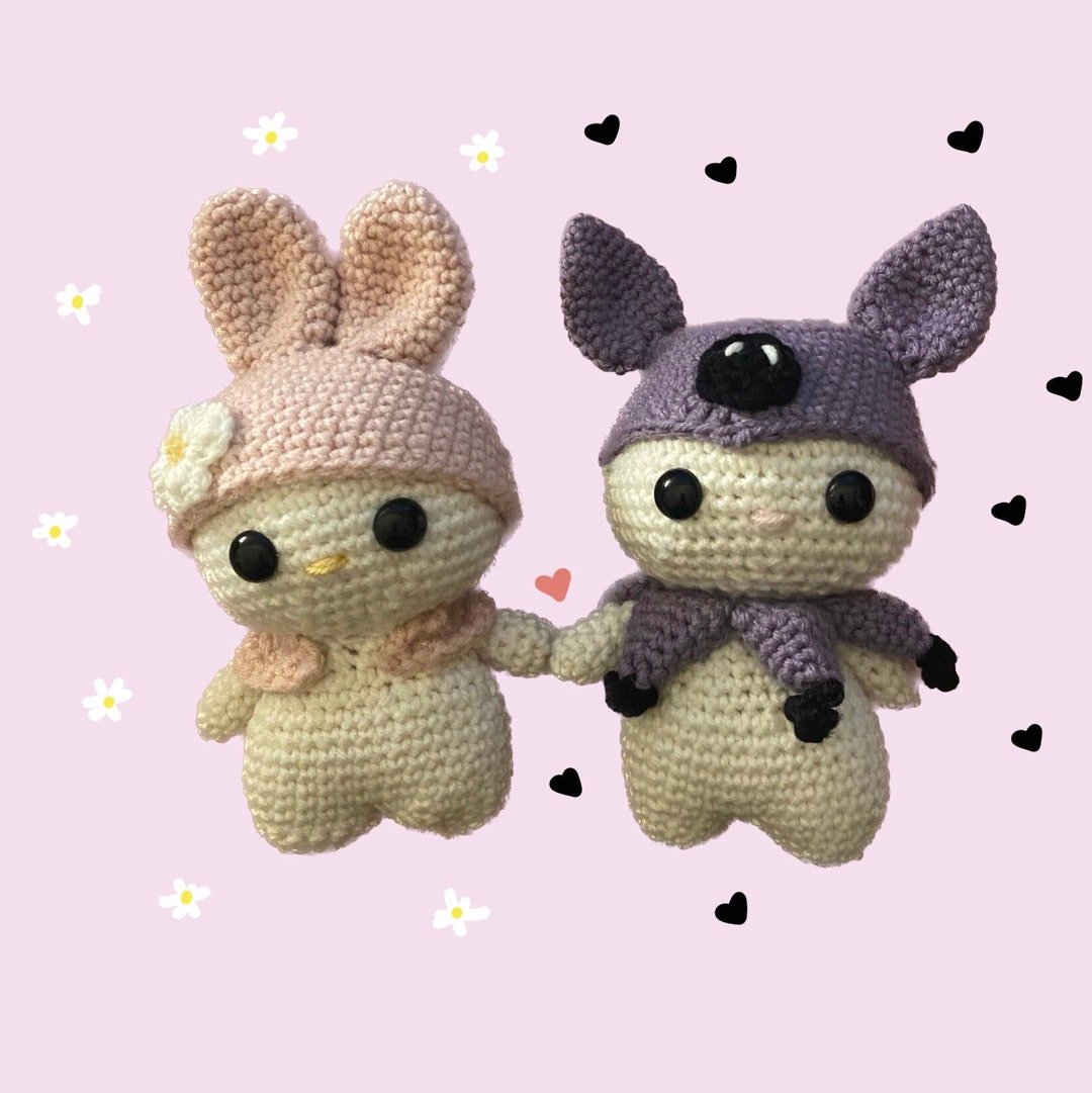 My Melody & Kuromi Amigurumi Crochet - Etsy France