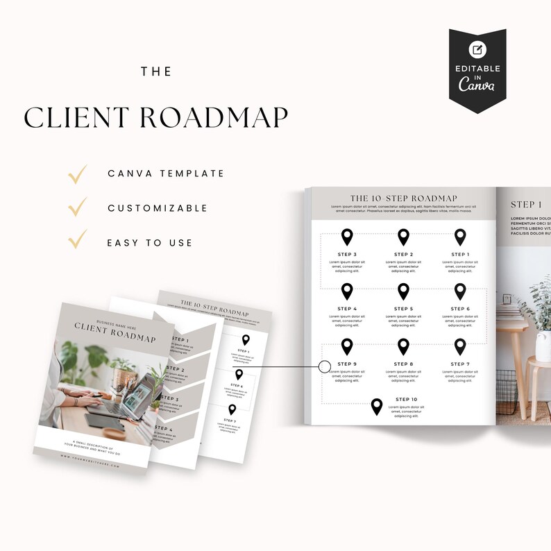 Client Roadmap Canva Template – 16 Page Editable Onboarding Timeline ...