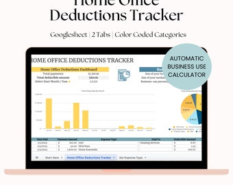 Home Office Tax Deduction Tracker – Google Sheets