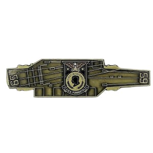 USS Forrestal (CV-59) US Navy Challenge Coin - Carrier Shape