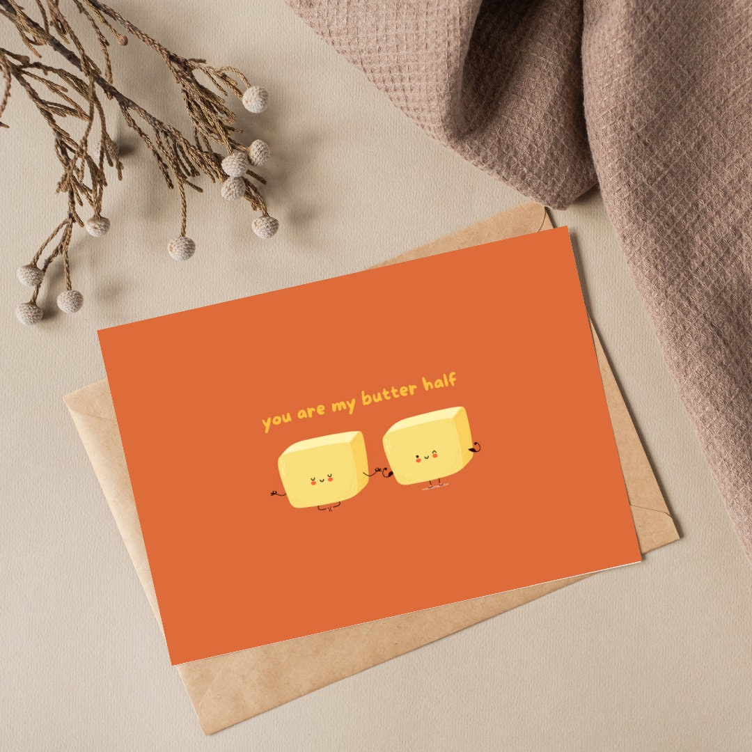 Minimalist Valentine s Day Printable Card Butter Half Etsy