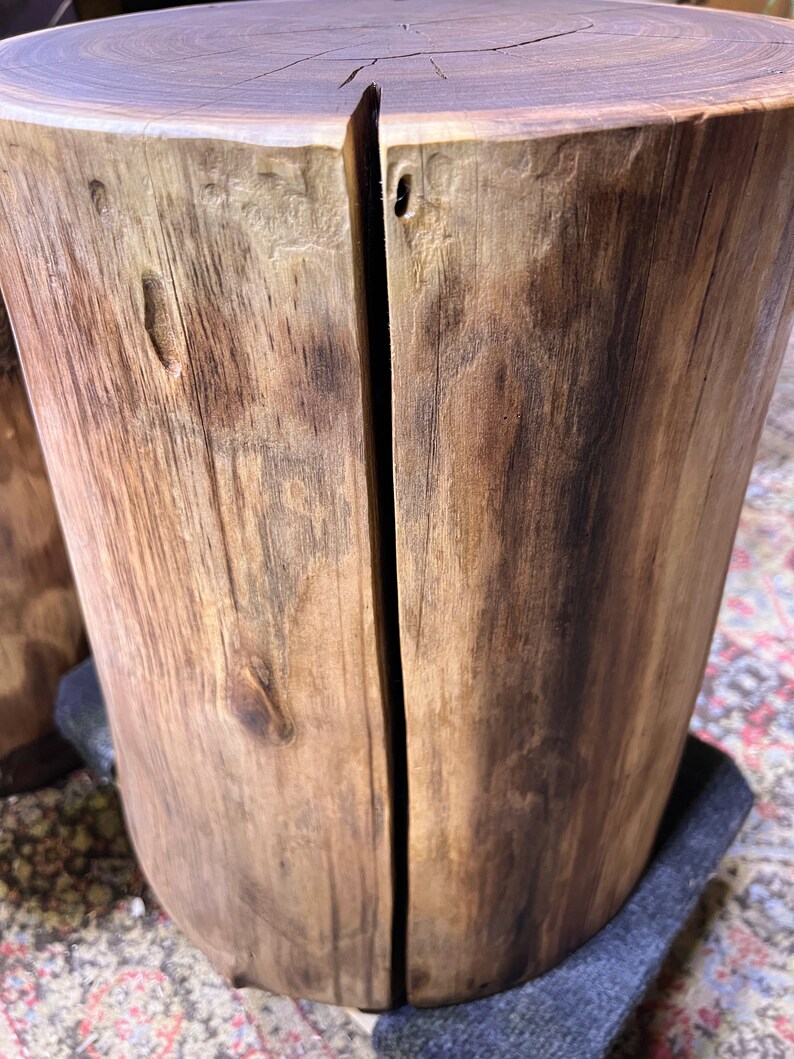 Live Edge Walnut Stump Table Etsy