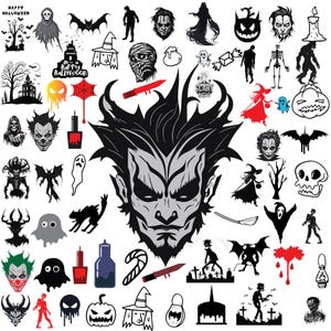 Classic Horror SVG Bundle: Dracula, Monster, Halloween (Vector File)