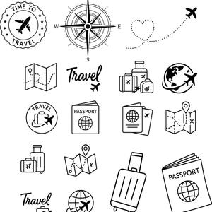 Pacchetto SVG di viaggio, SVG di viaggio divertente, SVG di viaggio, SVG di vacanza, SVG di avventura, Clipart di viaggio, Pacchetto SVG di avventura, File SVG per Cricut