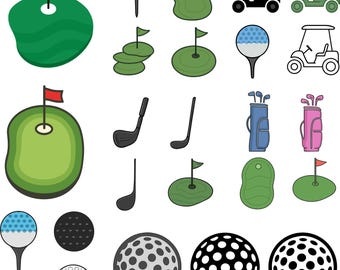 Golf SVG Bundle: Golf Ball Clipart, Sublimation Design (Digital Download)