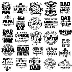 Pacchetto Svg per la festa del papà, Svg papà, Svg padre, Papa Svg, Il miglior papà di sempre Svg, Felice festa del papà, Svg papà, Pacchetto Svg papà, Svg papà, Il miglior papà