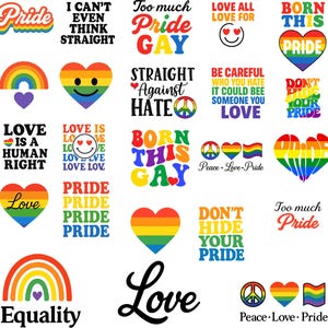 BUNDLE LGBT SVG, Lgbt, Svg de la fierté, Gay Pride Svg, Lgbt citations Svg, Svg arc-en-ciel, Gay Svg, fichier numérique, téléchargement immédiat, Lgbt Png, LGBT