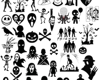 Halloween Killer Horror Png, Horror Freund Png, Halloween Horror Png, Süßer Horror Charakter Png, Halloween Png Bundle, Halloween Freunde Png