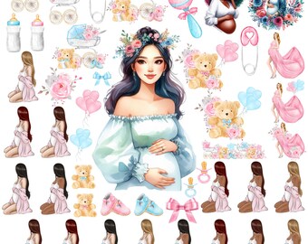 Mama To be Png, Pregnancy Announcement Svg, Soon to be Mommy Digital Download, Parents to be Clipart, New Mommy and Daddy Sublimation Design
