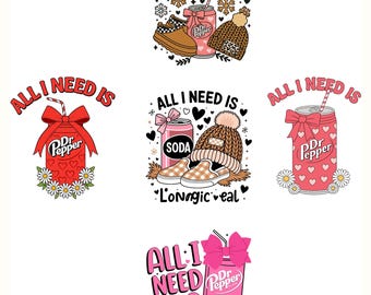 Dr Pepper PNG Logos: Soda Lover Sublimation Files (Digital Download)