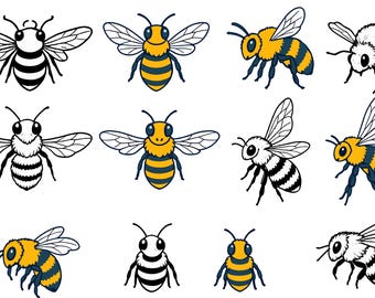 Bee Svg Bundle, Bee Hive Svg, Bee Png, Honeycomb Svg, Honey Bee Svg, Cute Bee png, Cartoon png, Bee Outline Svg, Honeybee Svg, Bee Svg