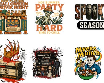 Myers Munch Png, Halloween Movie Night Png, Spooky Season Png,Halloween Horror Nights Png, Vintage Halloween png, Halloween Part Hard Png