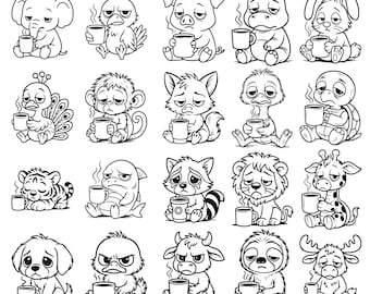 Highland Cow SVG Bundle: Animal Outline, Laser & Cricut Cut Files (Digital Download)