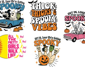 Retro Halloween PNG: Spooky Season Clipart (SVG File)