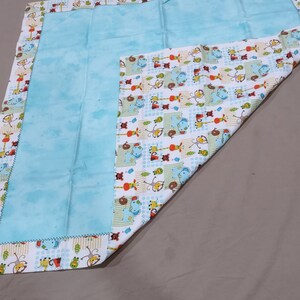 Baby blankets and Vintage fabric in crib quilt rocking horse image 6