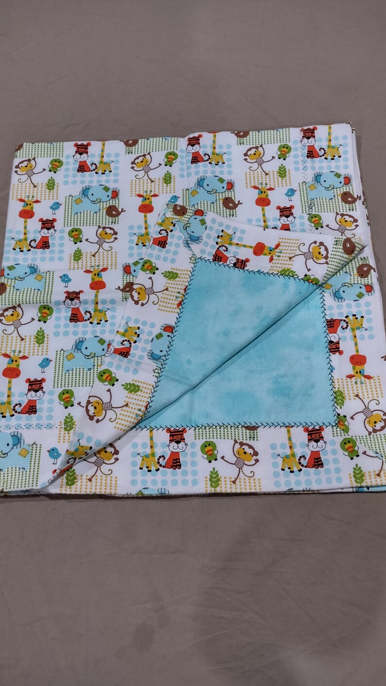 Baby blankets and Vintage fabric in crib quilt rocking horse image 5