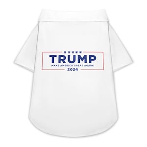 Camiseta Make America Great Again para mascotas, camisa con botones MAGA para perros o gatos, camiseta Trump para mascotas, productos de Trump, bufanda MAGA, gorra MAGA imagen 1