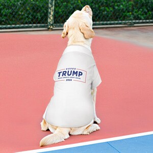 Camiseta Make America Great Again para mascotas, camisa con botones MAGA para perros o gatos, camiseta Trump para mascotas, productos de Trump, bufanda MAGA, gorra MAGA imagen 3