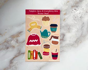Cozy Sticker Sheet | Journaling, Planning, Cardmaking | Waterproof | Laminated Vinyl