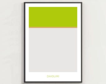 Daiquiri - Minimal Poster - Home Decor Poster, Gift, Wall Art