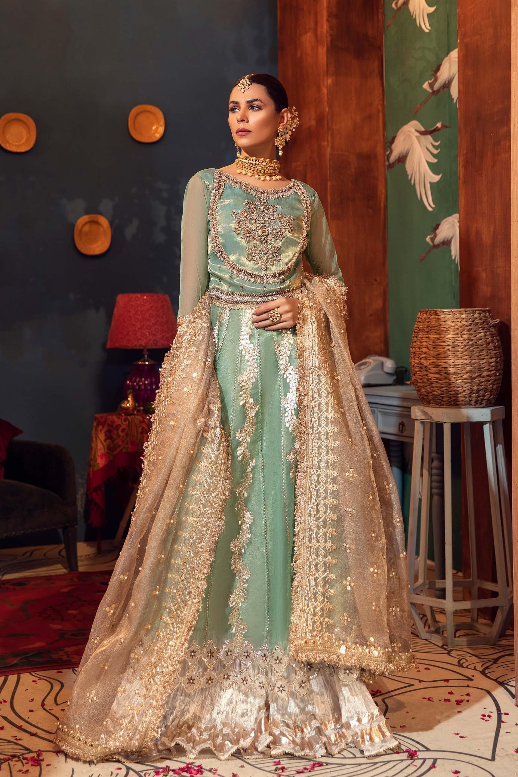 Sea Green Hand Embroidered Pakistani Wedding Outfit | Bridal & Formal Wear Dress | Sharara with Dupatta | Desi Wedding Wear | Wedding Suit Sea Green Hand Embroidered Pakistani Wedding Outfit | Bridal & Formal Wear Dress | Sharara with Dupatta | Desi Wedding Wear | Wedding Suit
