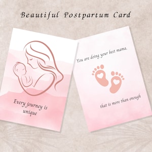 Motherhood Affirmation Cards | New Mum Card | New Mum Gift | Postpartum Cards | Positive Affirmation Card | Mother's Day Card