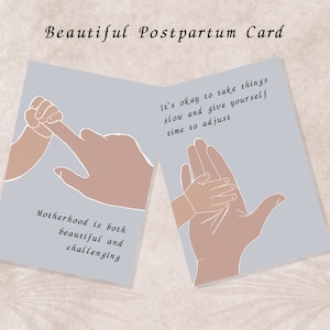 Motherhood Affirmation Cards | New Mum Card | New Mum Gift | Postpartum Cards | Positive Affirmation Card | Mother's Day Card